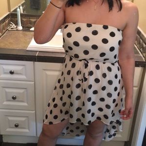 Black and creme chiffon sundress